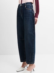 French Connection Blue Dallas Denim Balloon Leg Jeans - Image 3 of 6