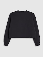 River Island Black K Pop Golden Era Cropped Sweatshirt - Image 2 of 4