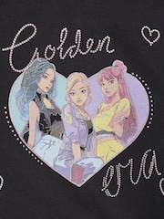 River Island Black K Pop Golden Era Cropped Sweatshirt - Image 3 of 4