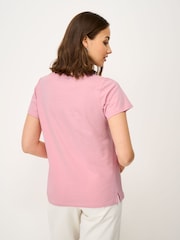 Crew Clothing Cotton-Slub Perfect V-Neck T-Shirt - صورة 2 من 5