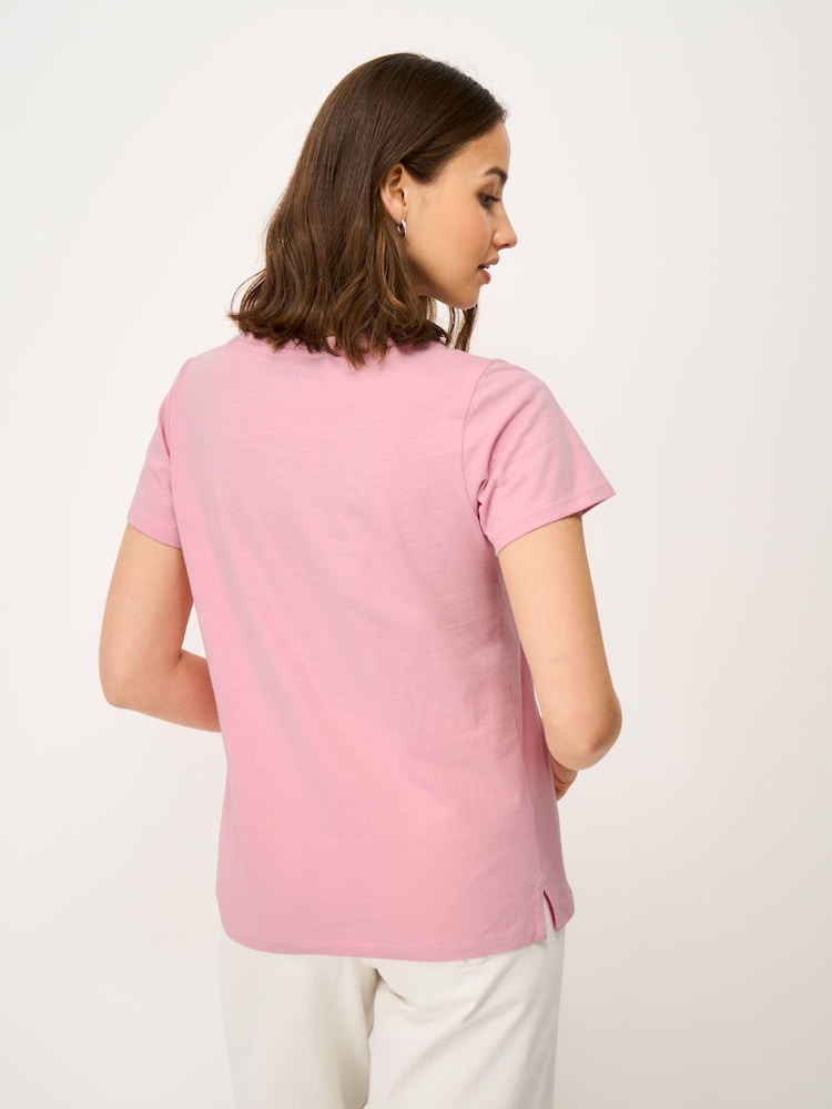 Crew Clothing Cotton-Slub Perfect V-Neck T-Shirt - صورة 2 من 5
