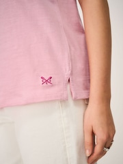 Crew Clothing Cotton-Slub Perfect V-Neck T-Shirt - صورة 4 من 5