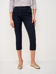 Crew Clothing Navy Smart Cropped Chinos - Image 1 of 5