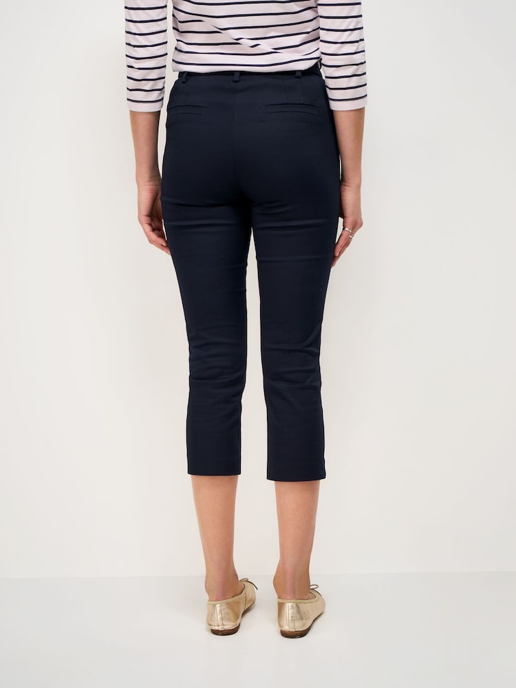 Crew Clothing Navy Smart Cropped Chinos - Image 2 of 5