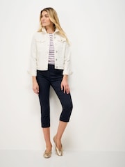 Crew Clothing Navy Smart Cropped Chinos - Image 3 of 5