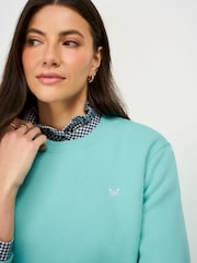 Crew Clothing Blue Soft Cotton-Mix Sweatshirt - Image 4 of 5