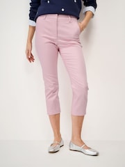 Crew Clothing Pink Smart Cropped Chinos - Image 1 of 5