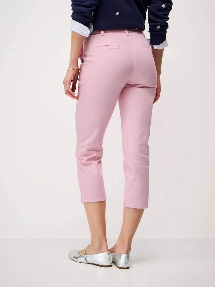 Crew Clothing Pink Smart Cropped Chinos - Image 2 of 5