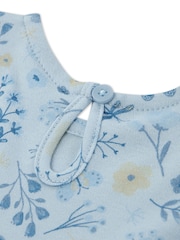 Huggies Blue Cardigan Dress & Bloomers 3 Piece Set - Image 3 of 5