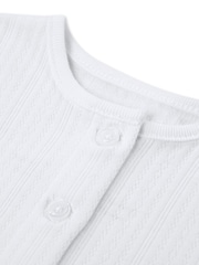 Huggies Blue Cardigan Dress & Bloomers 3 Piece Set - Image 4 of 5