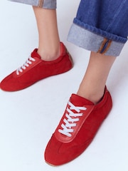 Boden Red Delphine Slim Sole Trainers - Image 1 of 7