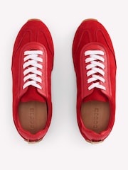 Boden Red Delphine Slim Sole Trainers - Image 5 of 7