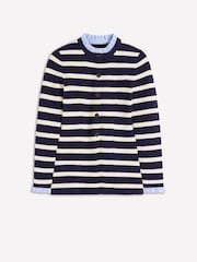 Boden Blue Joanna Fitted Knitted Jacket - Image 6 of 7