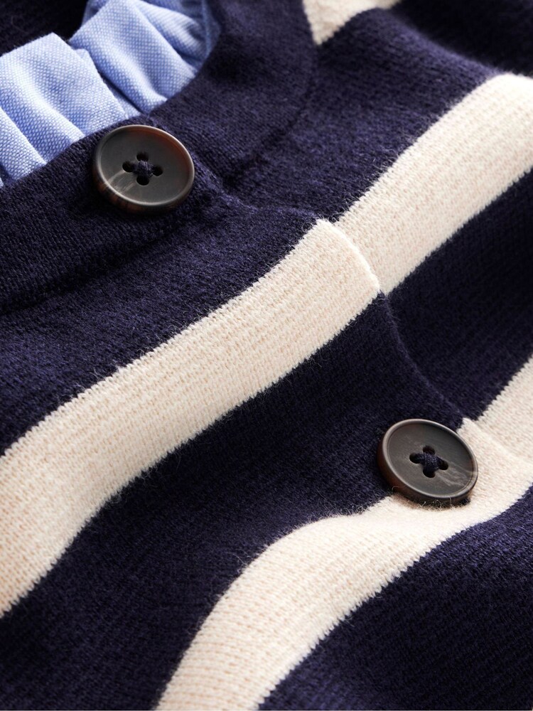 Boden Blue Joanna Fitted Knitted Jacket - Image 6 of 6
