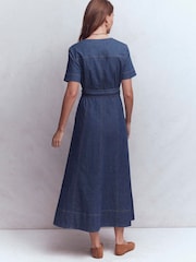 Boden V-Neck Denim Dress - Bild 3 von 5