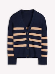 Boden Blue Lucy Relaxed Cotton Cardigan - Image 7 of 7