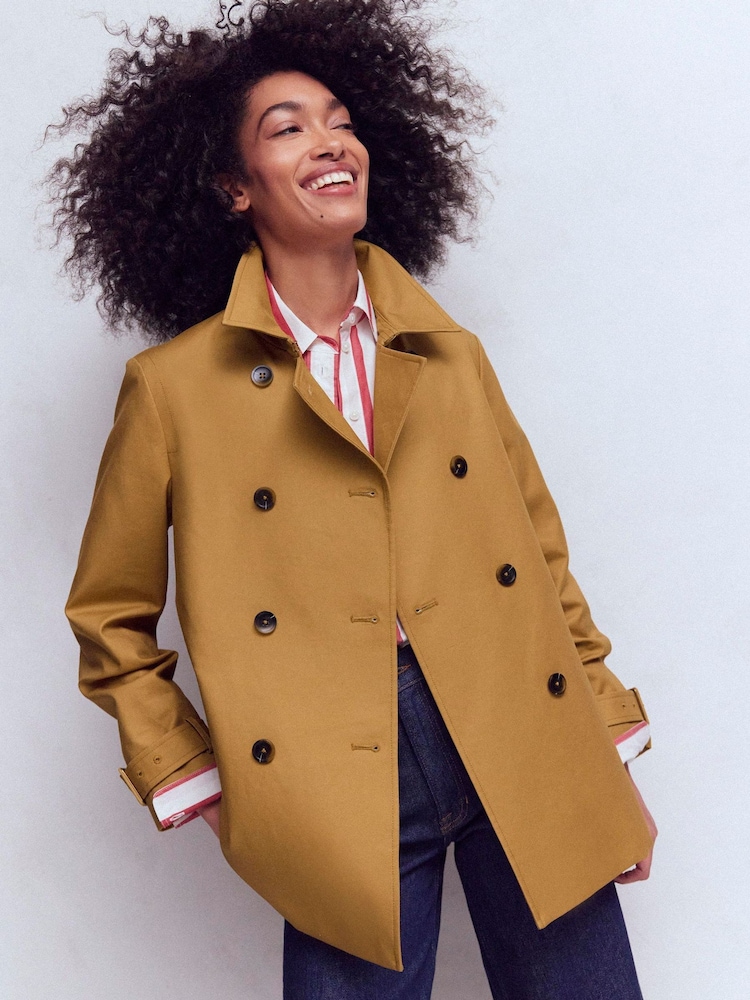 Boden Yellow Heart Swing Trench Coat - Image 1 of 7 Boden Yellow Heart Swing Trench Coat - Image 1 of 7