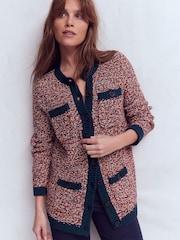Boden Textured Marl Cardigan - Imaginea 3 din 7