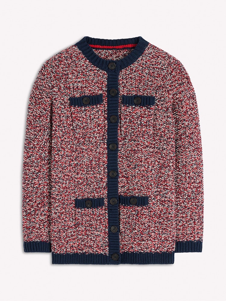 Boden Textured Marl Cardigan - Imaginea 7 din 7