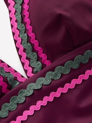 Boden Brown Porto V-Neck Swimsuit - Image 6 of 6