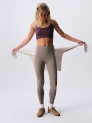self. Berry Red Seamless Rib Long Line Bralettes 2 Pack - Image 3 of 8