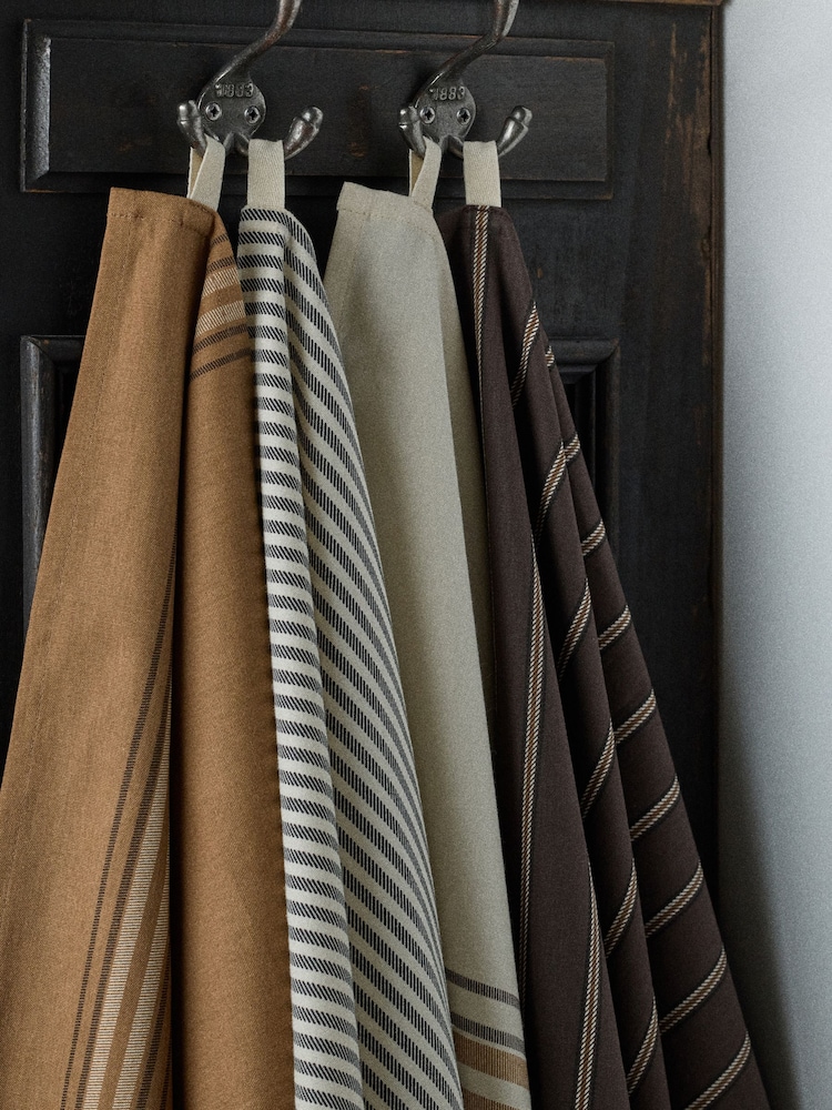 The Set 8 Pack Brown Tea Towels - Image 1 of 4