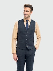 House Of Cavani Blue Torino Waistcoat - Image 1 of 2
