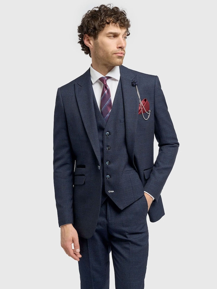 海軍藍 - House Of Cavani Caridi Blazer - 圖片 1/3