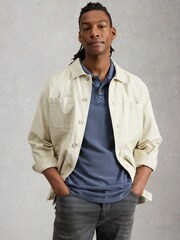 White Stuff Blue Utility Polo Shirt - Image 3 of 6