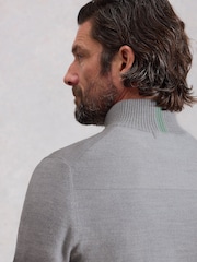 White Stuff Grey Newport Merino Funnel Jumper - Image 4 of 6