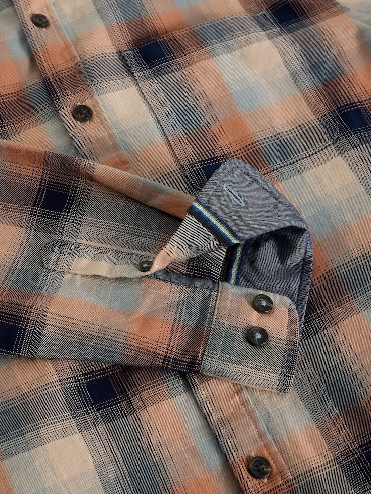 White Stuff Blue Cannes Check Shirt - Image 7 of 7