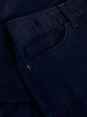 ブルー - White Stuff Tia Linen Shorts - 画像 2 / 2