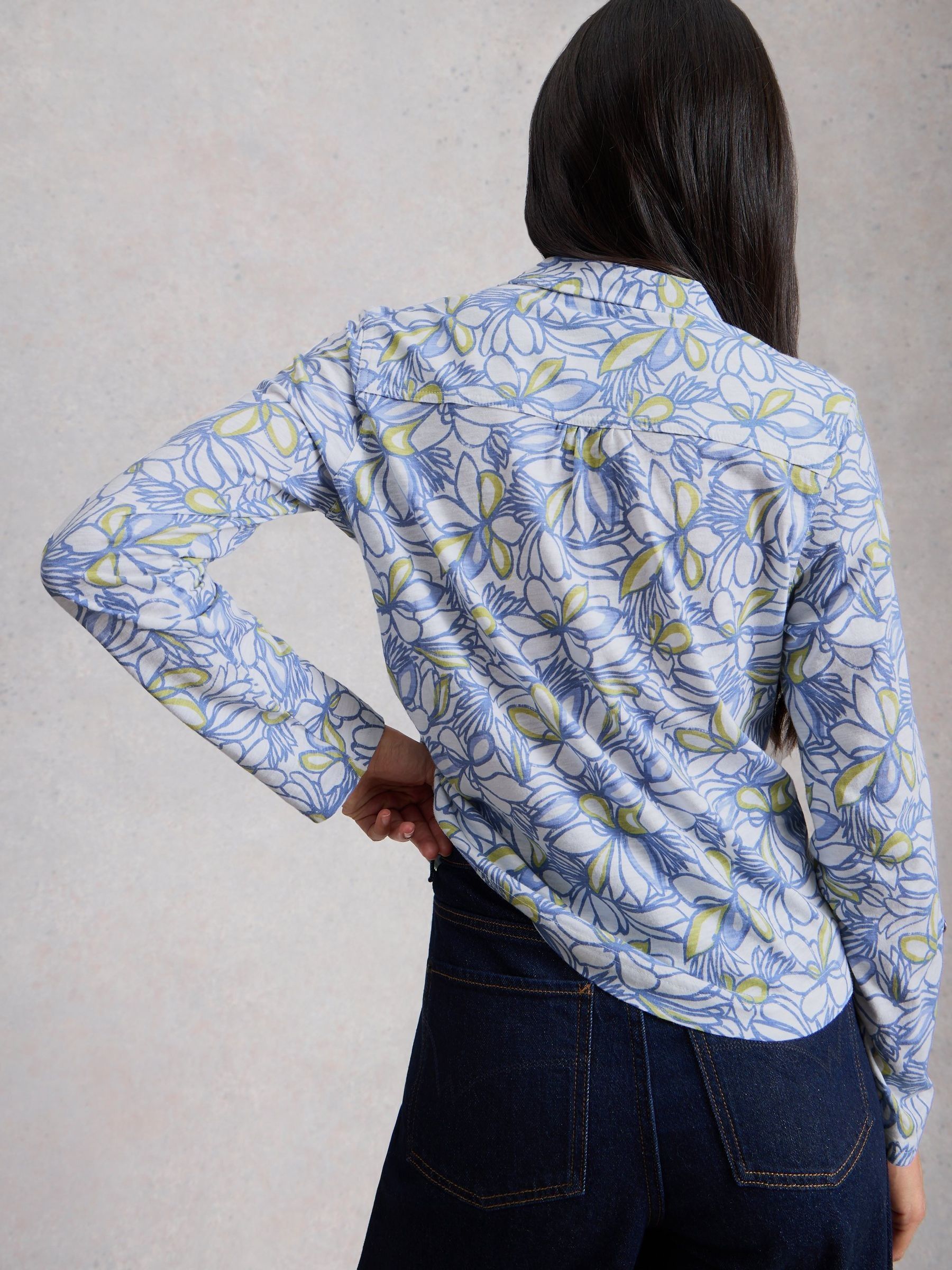 Buy White Stuff Blue Allie Jersey Texture Shirt from Next USA