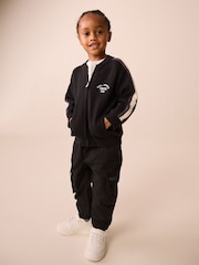 Black/White Zip Up Knitted Bomber Cardigan (3mths-7yrs) - Image 2 of 8