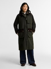 Barbour® Green Checked Kirklees Wax Jacket - Image 1 of 6