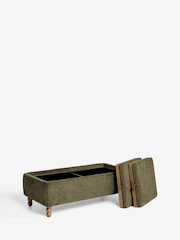 Cotswold Chenille Dark Green Margot Coffee Table - Image 10 of 11