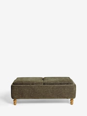 Cotswold Chenille Dark Green Margot Coffee Table - Image 8 of 11