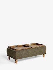 Cotswold Chenille Dark Green Margot Coffee Table - Image 9 of 11