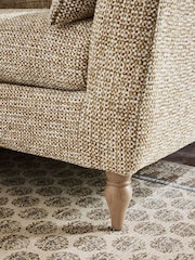 Tweedy Chenille Weave Ochre Yellow Emory 2 Seater Sofa In A Box - Image 3 of 10