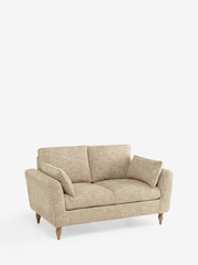 Tweedy Chenille Weave Ochre Yellow Emory 2 Seater Sofa In A Box - Image 5 of 10