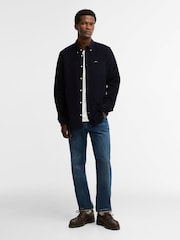 Barbour® Dark Blue Ramsey Tailored Cord Shirt - Image 4 of 5