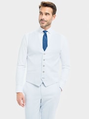 House Of Cavani Blue Tropez Waistcoat - Image 1 of 3