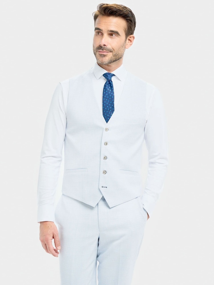 House Of Cavani Blue Tropez Waistcoat - Image 1 of 3