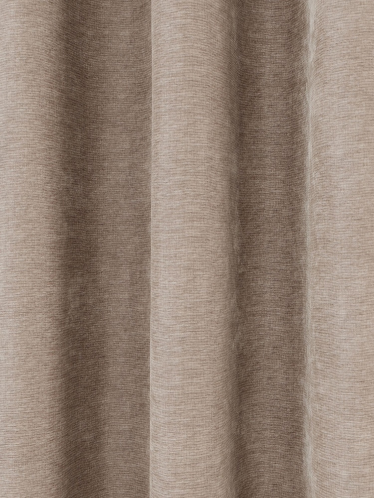 Enhanced Living Sand Knightsbridge Chenille Blackout Eyelet Curtains - Image 4 of 4