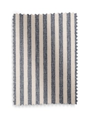 Chenille Stripe Blue Lilly Snuggle Seat Armchair - Image 9 of 9