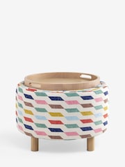 Drifted Geo Multi Ashton Upholstered Storage Stool - Image 5 of 6