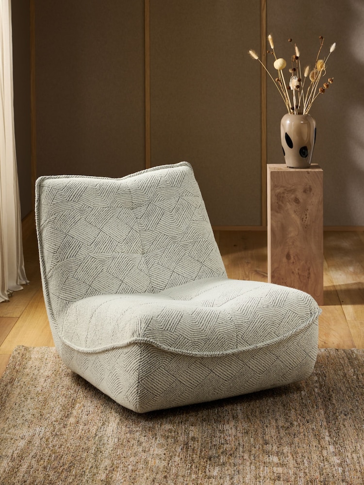 Lattice Boucle Light Natural Lucca Swivel Accent Chair - Image 1 of 10 Lattice Boucle Light Natural Lucca Swivel Accent Chair - Image 1 of 10