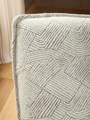 Lattice Boucle Light Natural Lucca Swivel Accent Chair - Image 2 of 10