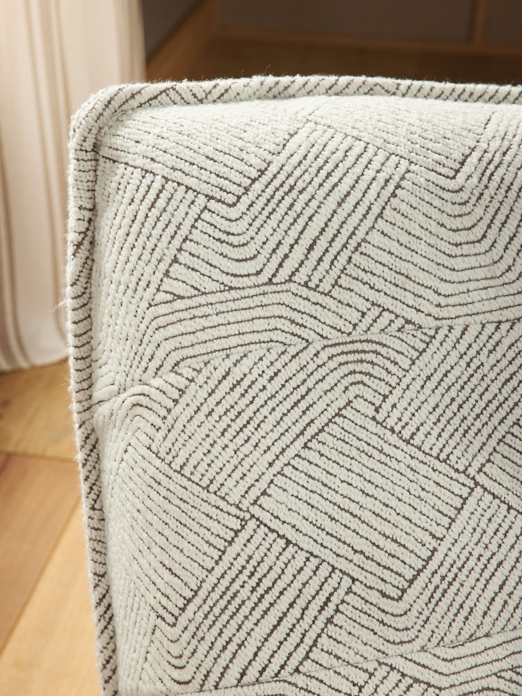 Lattice Boucle Light Natural Lucca Swivel Accent Chair - Image 2 of 10 Lattice Boucle Light Natural Lucca Swivel Accent Chair - Image 2 of 10