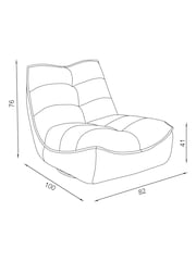 Lattice Boucle Light Natural Lucca Swivel Accent Chair - Image 4 of 10